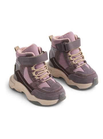 Wheat Leder-Boots in Lila