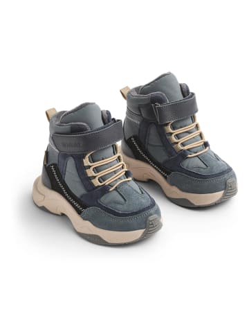 Wheat Leren boots blauwgrijs