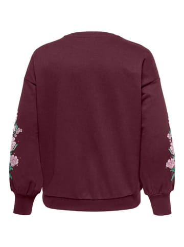 ONLY Carmakoma Sweatshirt in Bordeaux