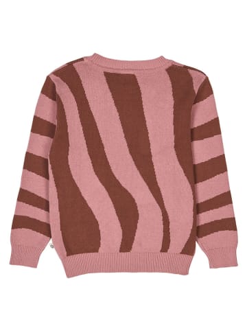 müsli Pullover in Rosa/ Hellbraun