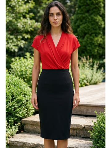 SOULSHAE Jurk rood/zwart