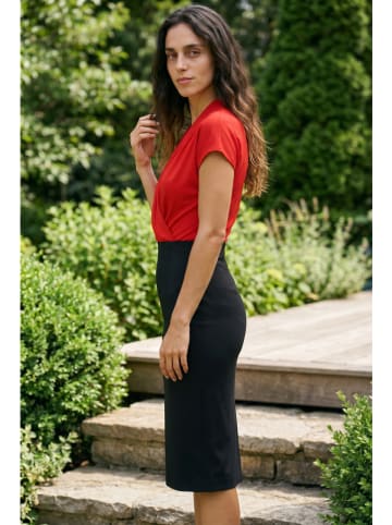 SOULSHAE Jurk rood/zwart