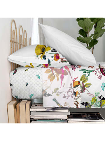 Happy Friday Narzuta "Birds of Paradise" w kolorze białym ze wzorem