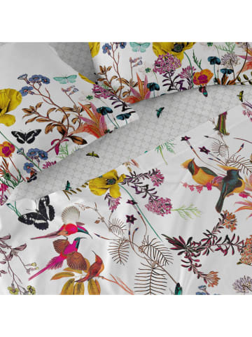 Happy Friday Narzuta "Birds of Paradise" w kolorze białym ze wzorem