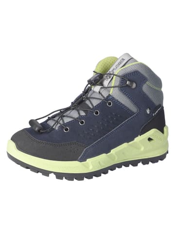 Ricosta Leder-Wanderschuhe "Xplorer" in Dunkelblau/ Gelb