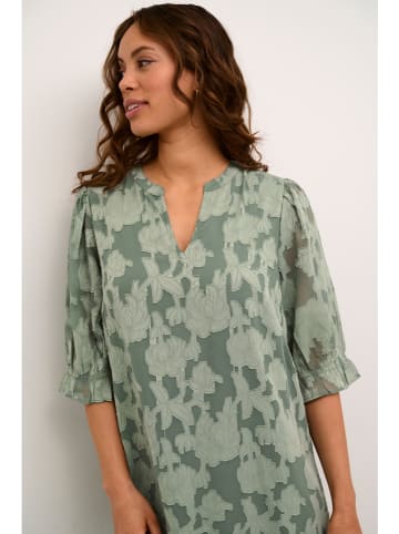 Cream Kleid in Grün