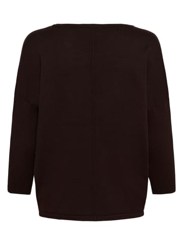 SAINT TROPEZ Sweter w kolorze ciemnobrązowym