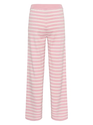 SAINT TROPEZ Broek lichtroze/wit