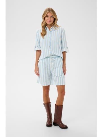 SAINT TROPEZ Short lichtblauw/wit