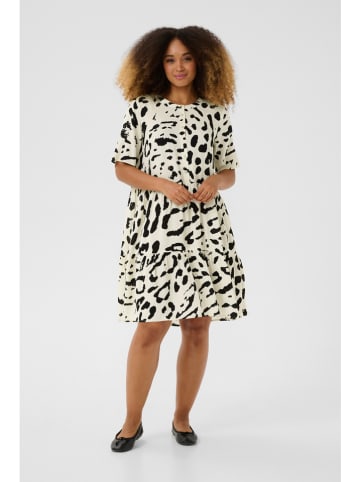 CULTURE Kleid in Creme/ Schwarz