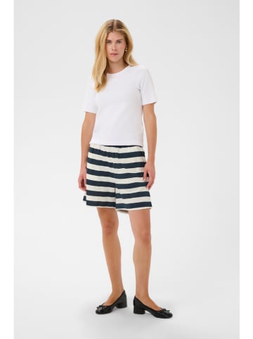 CULTURE Short donkerblauw/crème