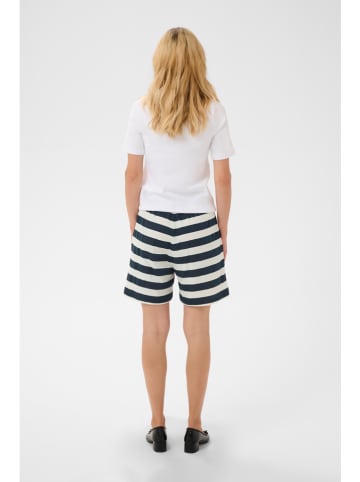 CULTURE Short donkerblauw/crème