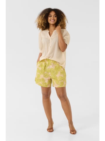 CULTURE Shorts in Beige/ Grün
