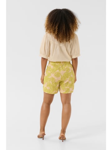 CULTURE Shorts in Beige/ Grün