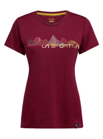 LA SPORTIVA Shirt "Peaks" bordeaux