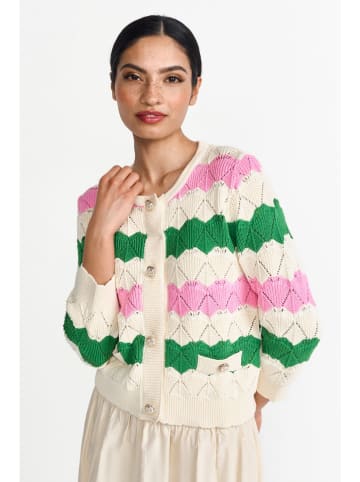 Rich & Royal Cardigan in Creme