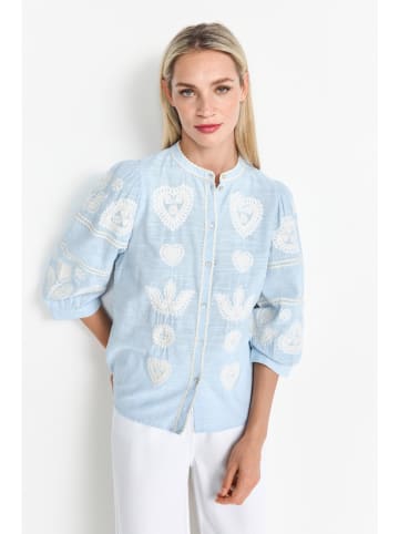 Rich & Royal Bluse in Hellblau
