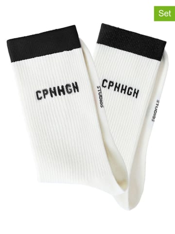 Copenhagen Studios 2er-Set: Tennissocken in Weiß
