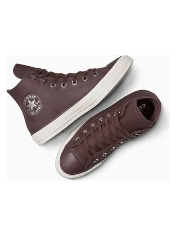 Converse Leder-Sneakers "Chuck Taylor All Star Hi" in Braun