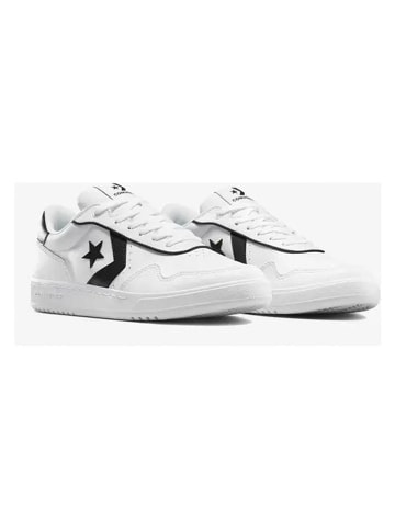 Converse Leder-Sneakers "SC25" in Weiß/ Schwarz