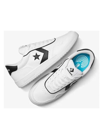Converse Leder-Sneakers "SC25" in Weiß/ Schwarz