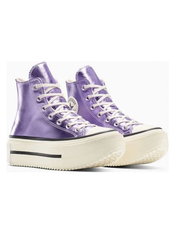 Converse Sneakersy "Chuck Taylor All Star Double Stack" w kolorze fioletowym