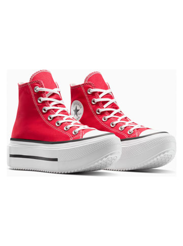 Converse Sneakersy "Chuck Taylor All Star Double Stack" w kolorze czerwonym