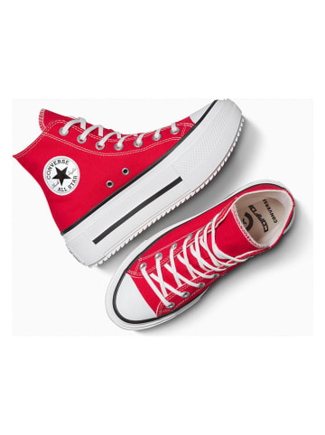 Converse Sneakersy "Chuck Taylor All Star Double Stack" w kolorze czerwonym