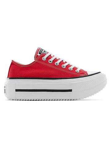 Converse Sneakersy "Chuck Taylor All Star Double Stack" w kolorze czerwonym