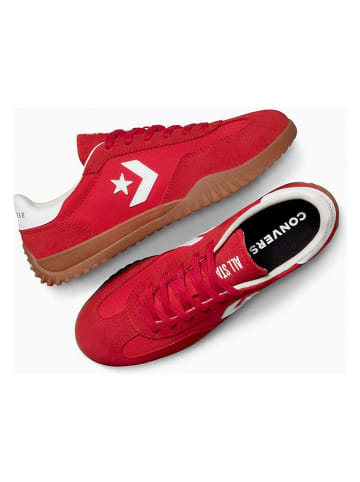 Converse Leder-Sneakers "Run Star" in Rot