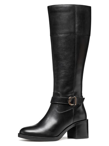 Geox Leder-Stiefel "Serilda" in Schwarz