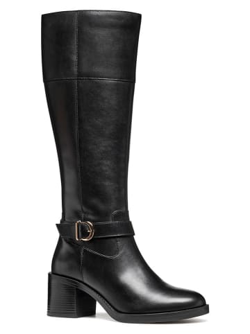 Geox Leder-Stiefel "Serilda" in Schwarz