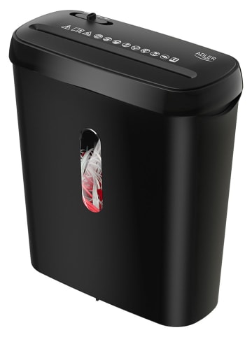 Adler Papiervernietiger zwart - 8 l