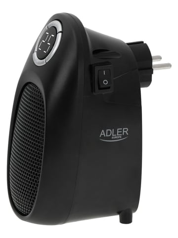 Adler Termowentylator w kolorze czarnym - 12 x 16,5 x 9 cm