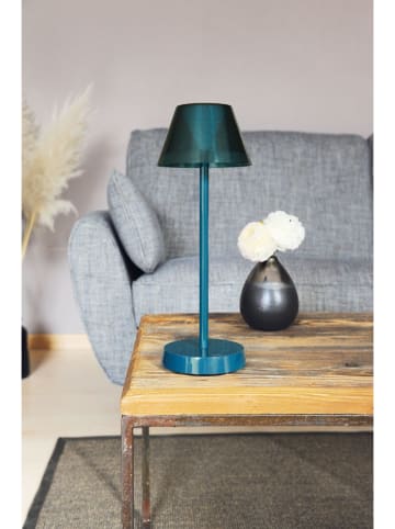 WD lifestyle Lampa stołowa LED w kolorze morskim - wys. 34 x Ø 12,5 cm