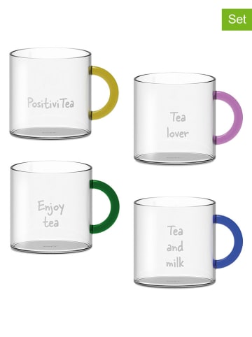 WD lifestyle 4er-Set: Kaffeetassen in Bunt - 250 ml