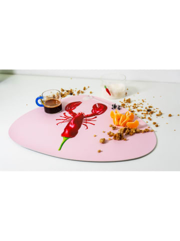 WD lifestyle Platzset "Lobster" in Rosa/ Rot - (L)43 x (B)36 cm