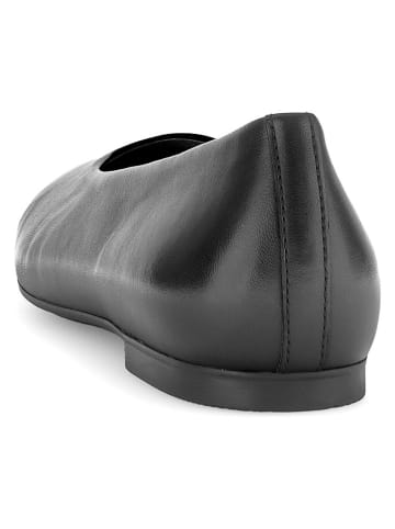 Gabor Leder-Ballerinas in Schwarz