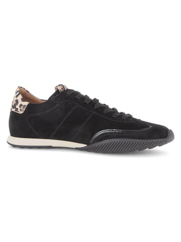 Gabor Leder-Sneakers in Schwarz