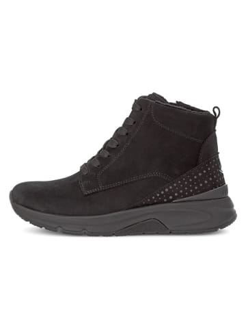 Gabor Leder-Boots in Schwarz