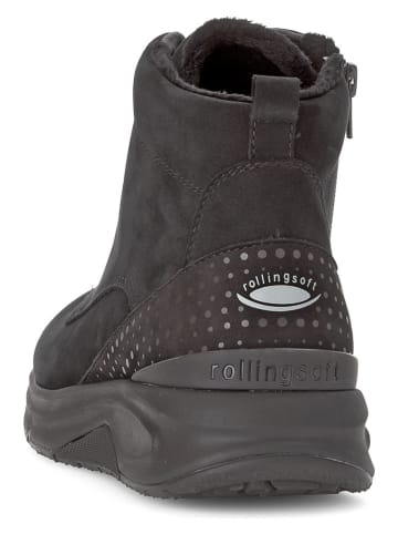 Gabor Leder-Boots in Schwarz