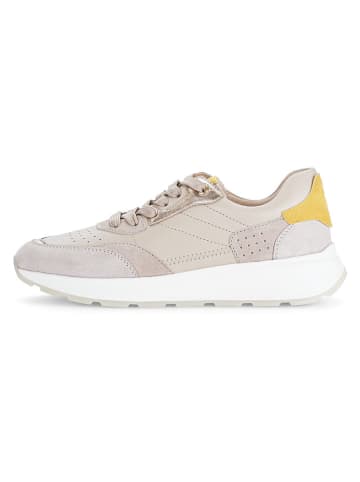 Gabor Leren sneakers lichtroze/geel