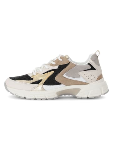 Gabor Sneakers zwart/crème/goudkleurig
