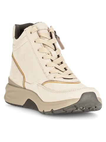 Gabor Leder-Boots in Creme