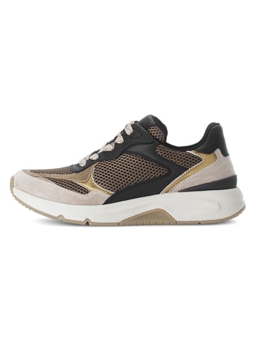 Gabor Sneakers in Schwarz/ Gold