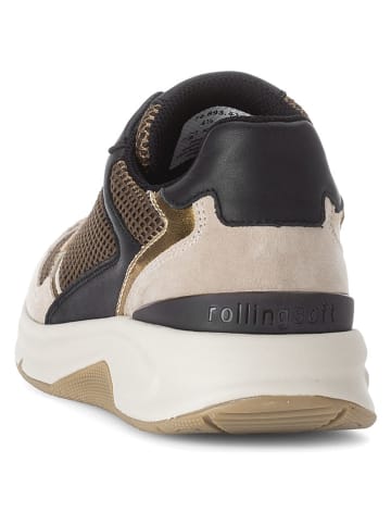 Gabor Sneakers in Schwarz/ Gold