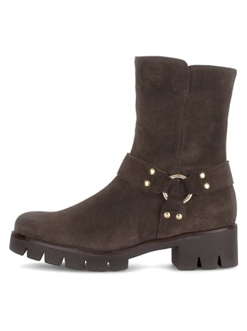 Gabor Leder-Stiefeletten in Braun