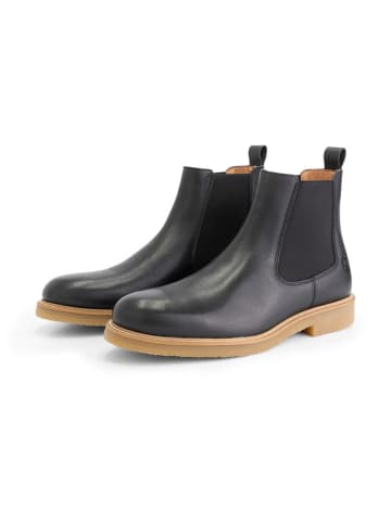 Leren chelseaboots "Egleton" donkerblauw