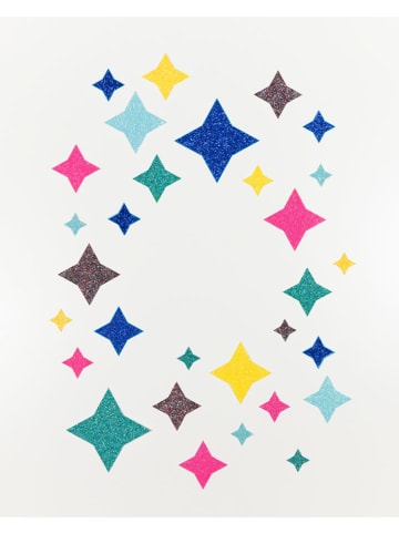 folia PAPER Brokatowy papier (6 szt.) "Rainbow" - 5+