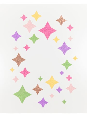 folia PAPER Glitzer-Tonpapier "Pastel" - ab 5 Jahren - 6 Blatt